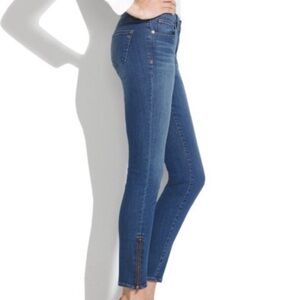 Madewell Skinny Crop Jeans with Retro 80’s Ankle Side Zippers Sz 25